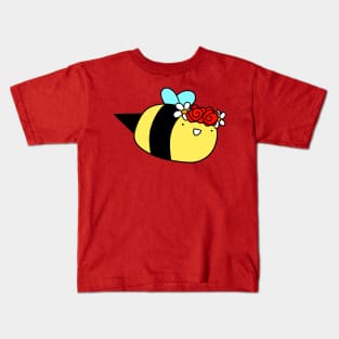 Flower Crown Bee Kids T-Shirt